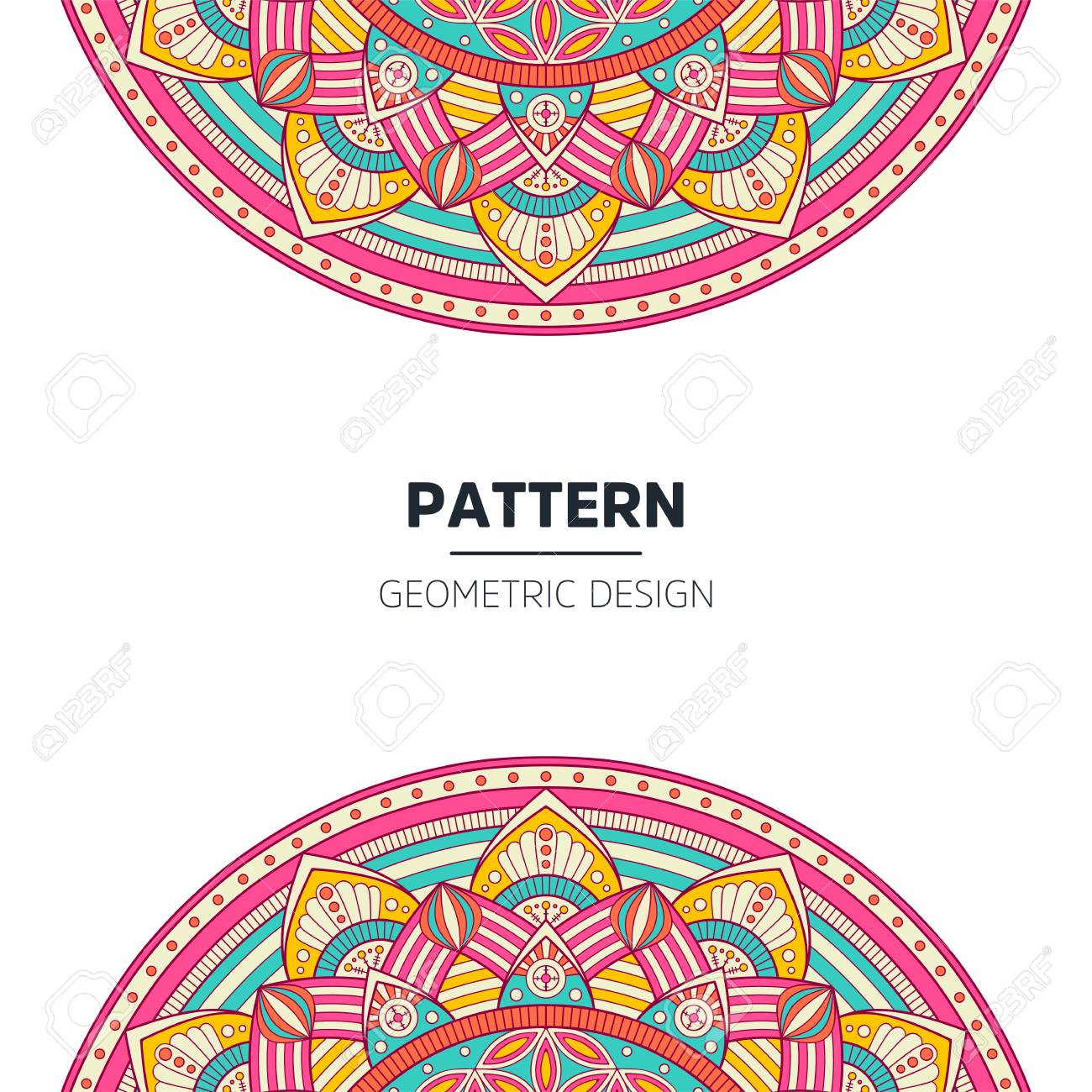 Set Of Indian Country Ornament Illustration Concept Ethnic