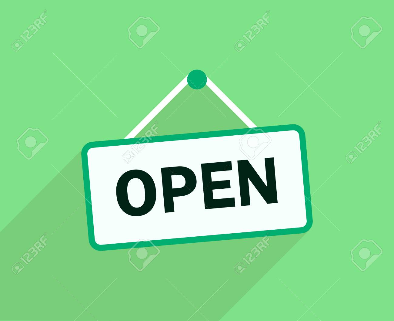 オープン サイン イラストのイラスト素材 ベクタ Image