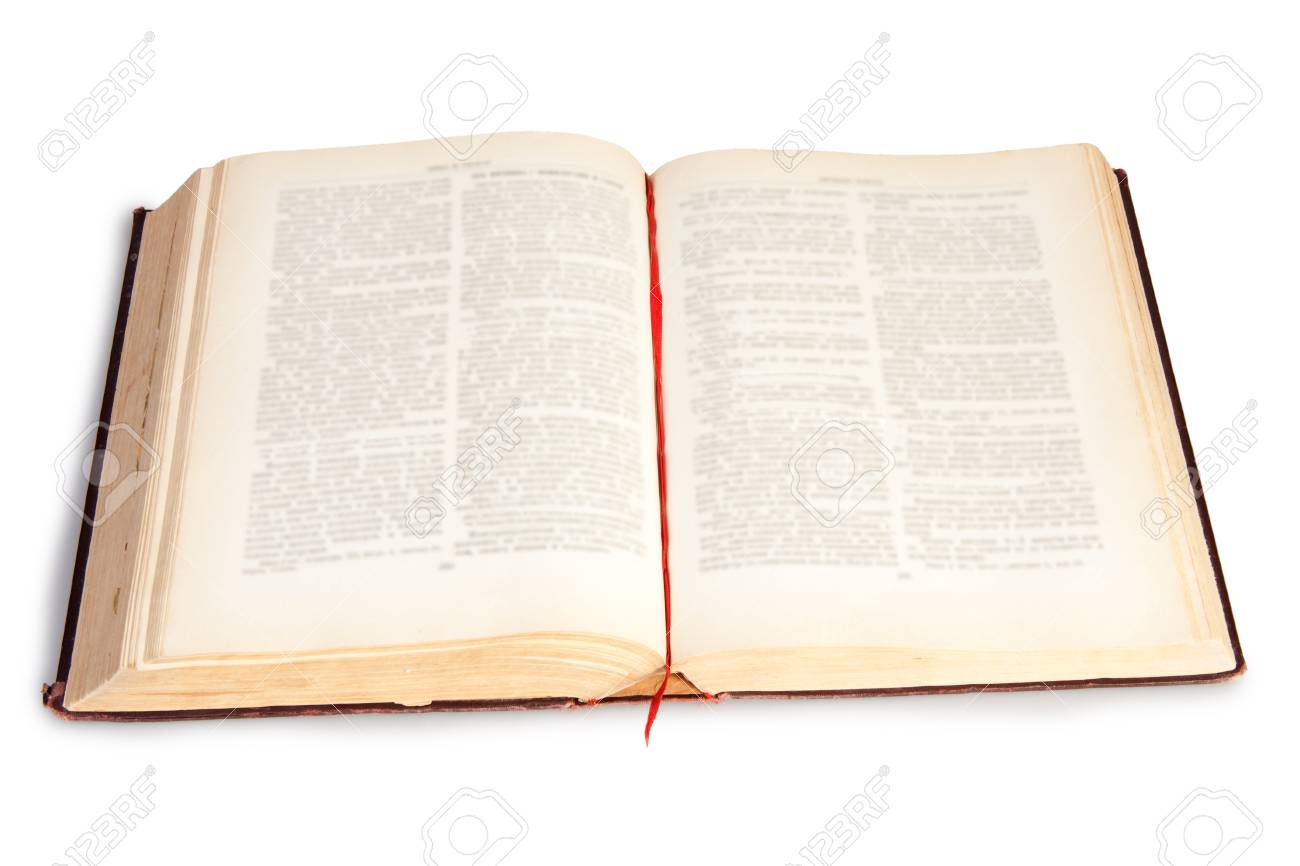 Grosses Offenes Buch Auf Weissem Hintergrund Lizenzfreie Fotos Bilder Und Stock Fotografie Image 15015379