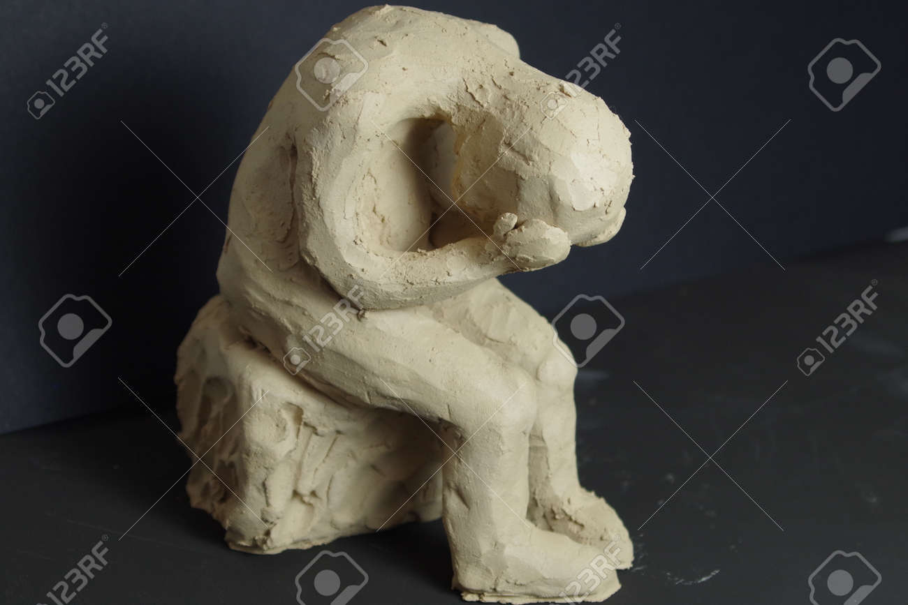 粘土図芸術療法うつ病を彫刻します の写真素材 画像素材 Image 粘土図芸術療法うつ病を彫刻します の写真素材 画像素材 Image