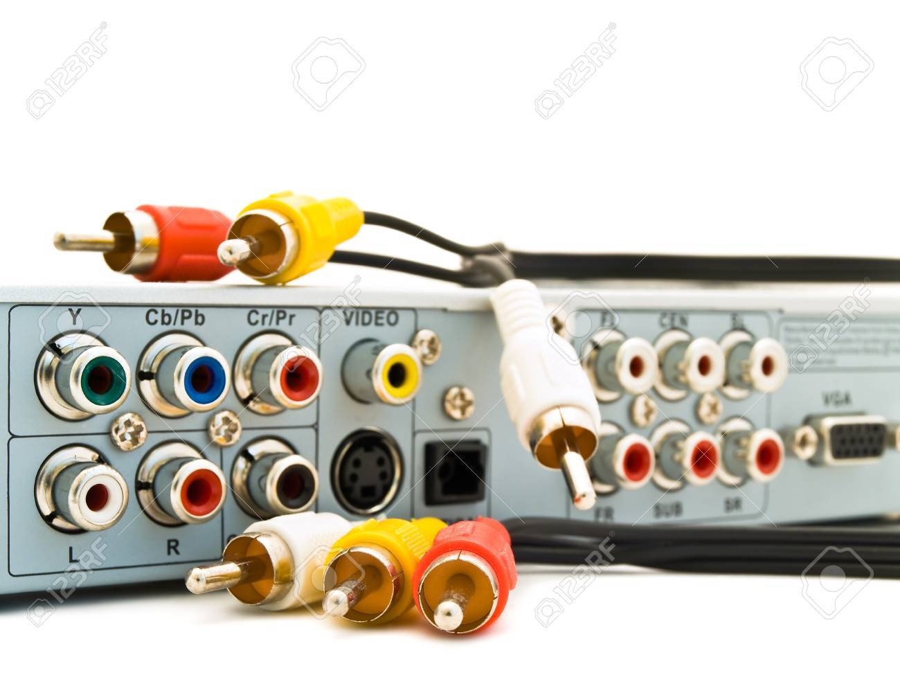 back panel of dvd player with different jacks - 4487203 back panel of dvd player with different jacks - 4487203