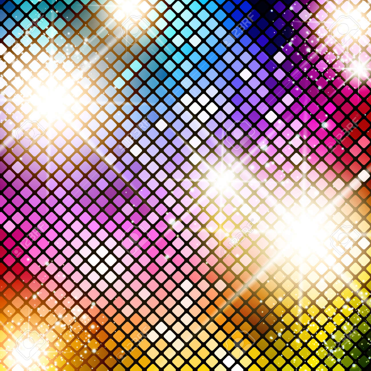 色とりどりの明るいディスコ背景のイラスト のイラスト素材 ベクタ Image 色とりどりの明るいディスコ背景のイラスト のイラスト素材 ベクタ Image
