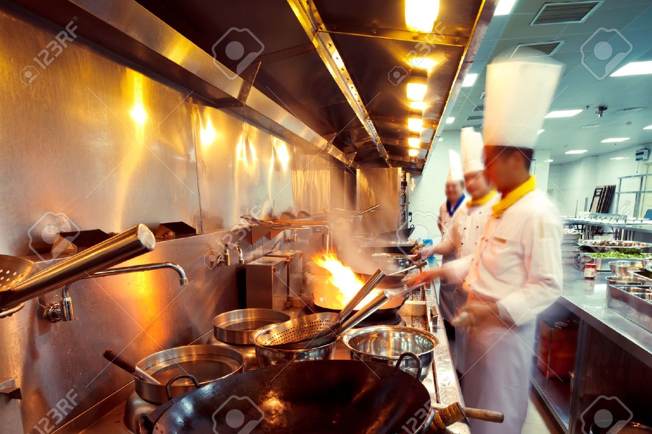 Busy Restaurant Kitchen Busy Restaurant Kitchen