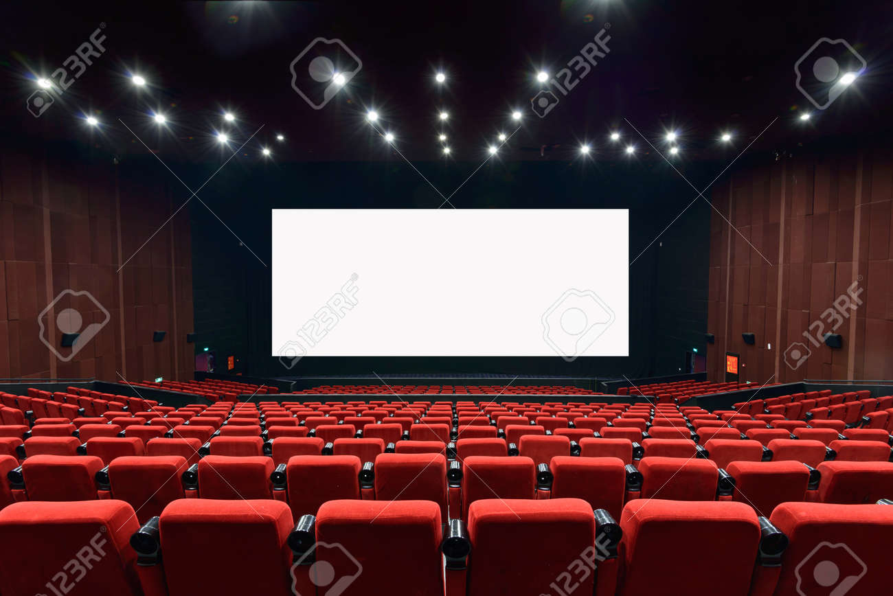 movie theatre stock photo