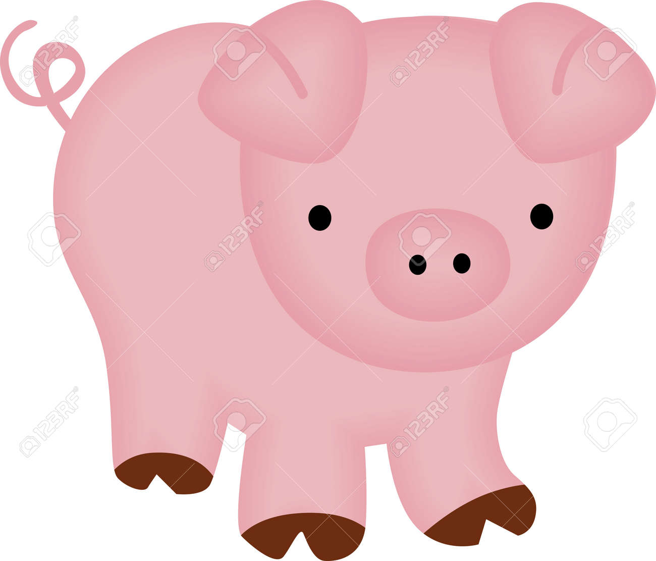 cute piggy royalty free
