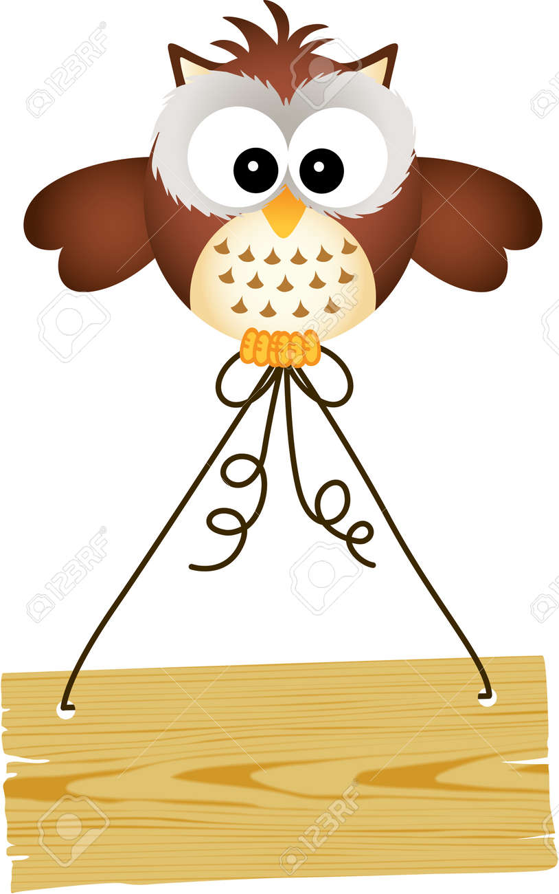 Owl Holding Wooden Sign Royalty Free Cliparts Vectors And Stock - Owl Holding Wooden Sign Stock Vector owl holding wooden sign royalty free cliparts vectors and stock - owl holding wooden sign stock vector