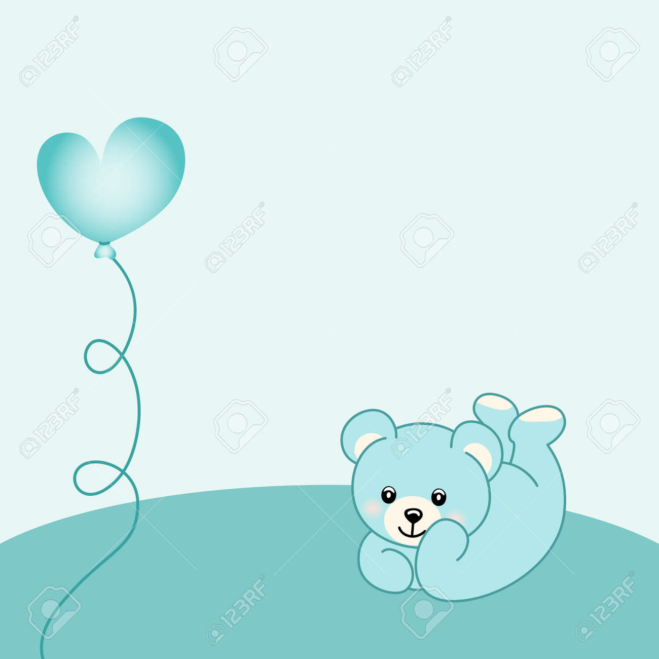 baby boy teddy bear background royalty free cliparts vectors and