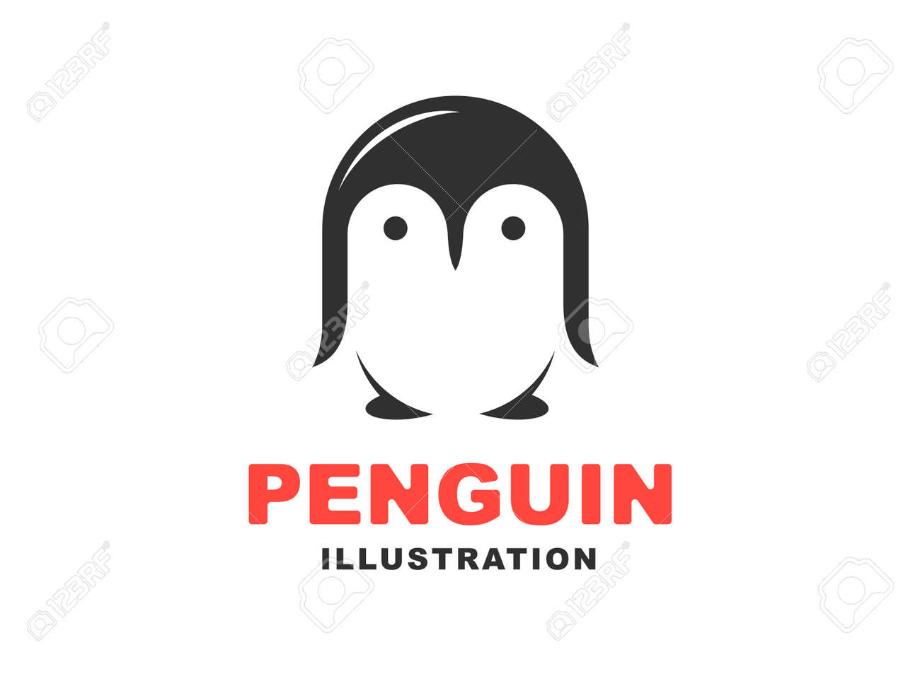 penguin logo vector illustration