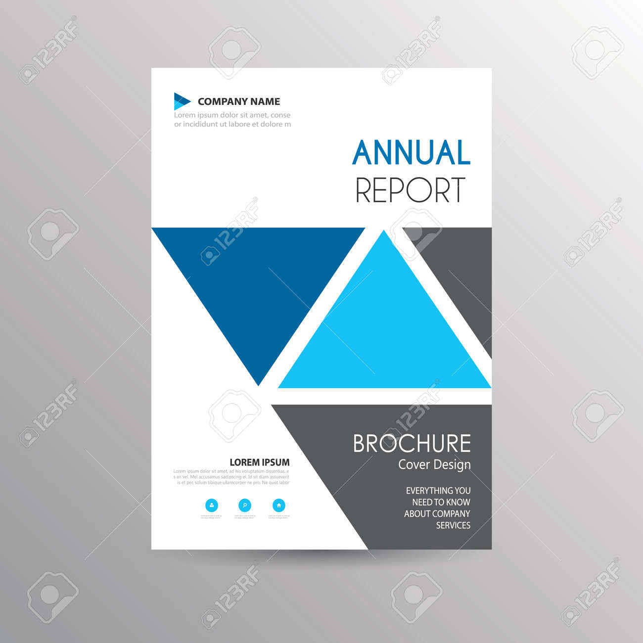 a simple geometric brochure template royalty free cliparts vectors simple brochure template