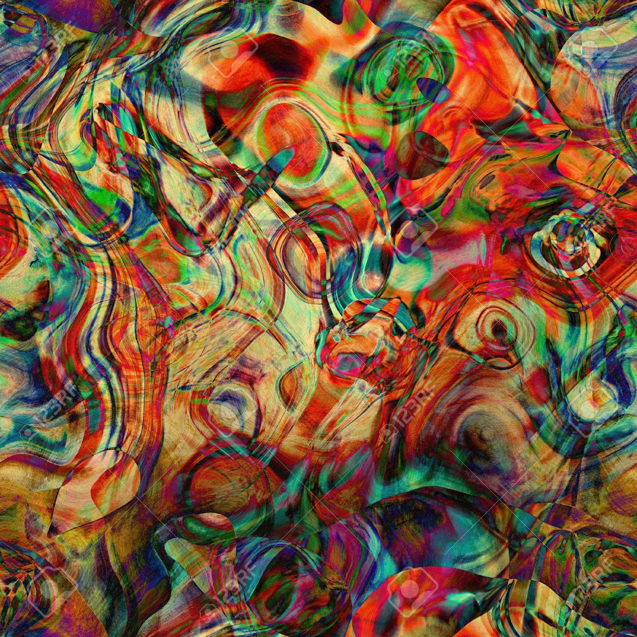 現代アートCG「ライム色のライト」抽象画テクスチャーアート