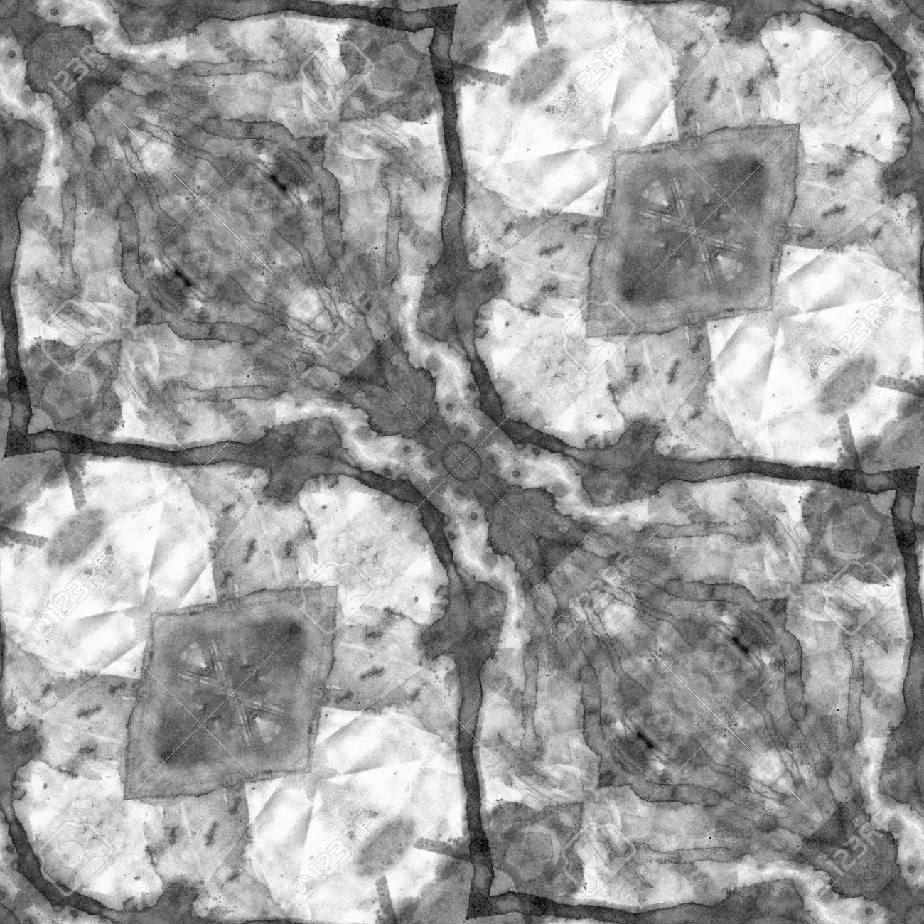 Art nouveau ornamental vintage pattern s 11 monochrome watercolor background in white