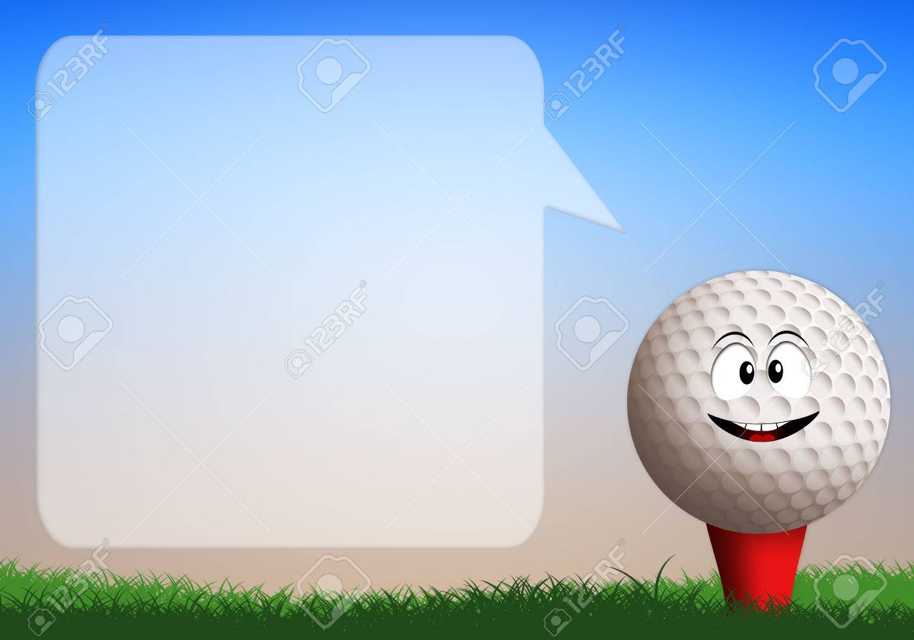 Funny Golf Ball With Comic Stock Photo Picture And Royalty Free Image Image 32292511