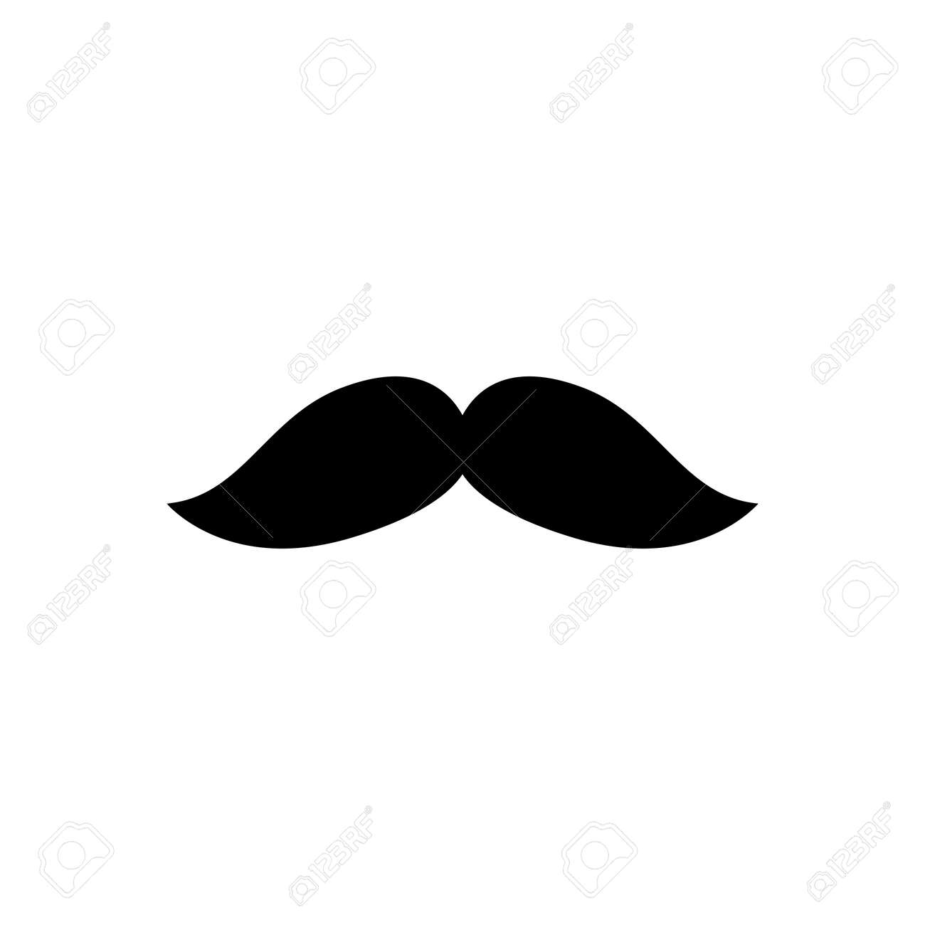 Mustache Icon Design Vector Template Illustration Royalty Free SVG,  Cliparts, Vectors, and Stock Illustration. Image 180855178., image size:1300x1300