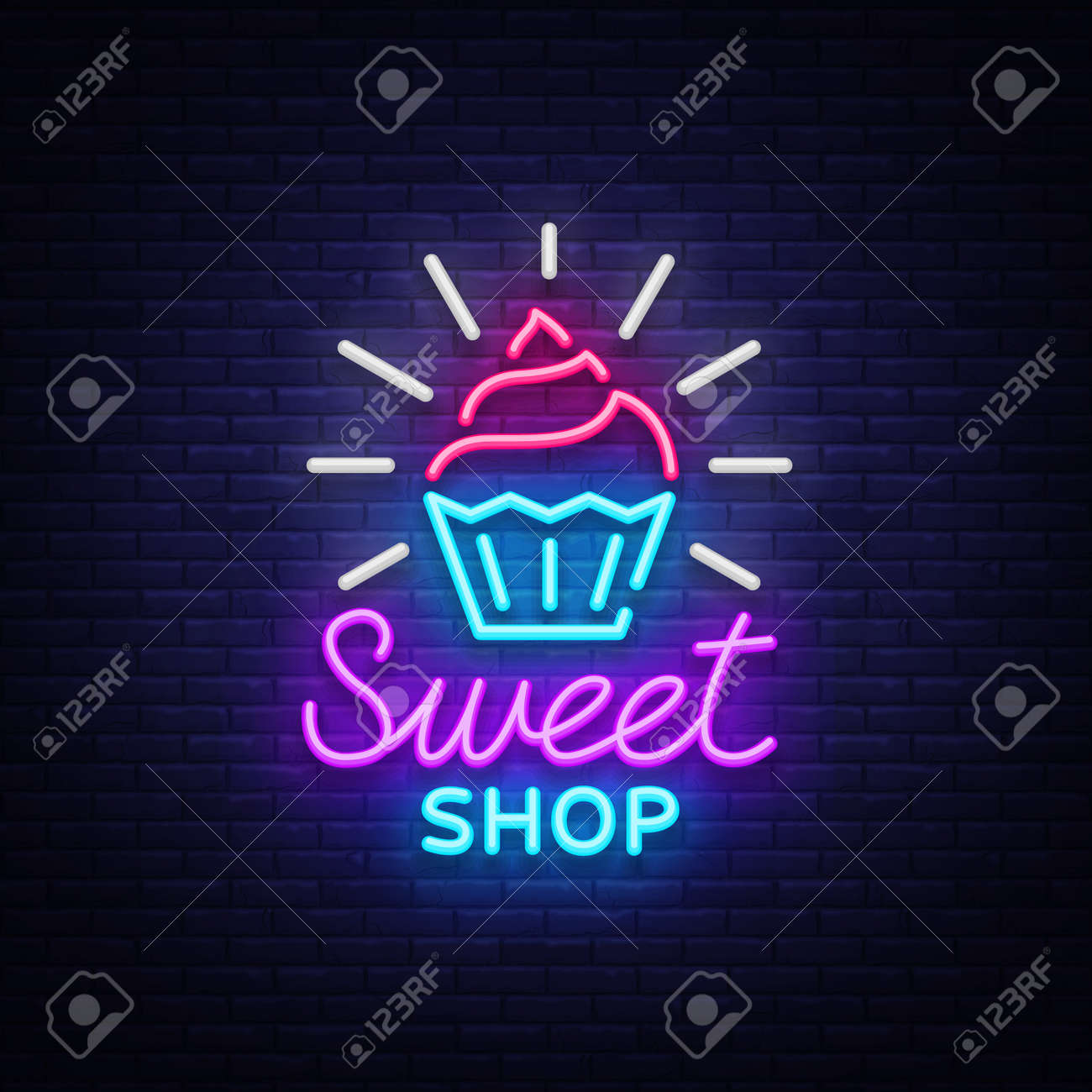 SWEET NEON SIGN（スウィート・ネオンサイン） Sweet Neon Sign Candy Store Led Light - PageNeon