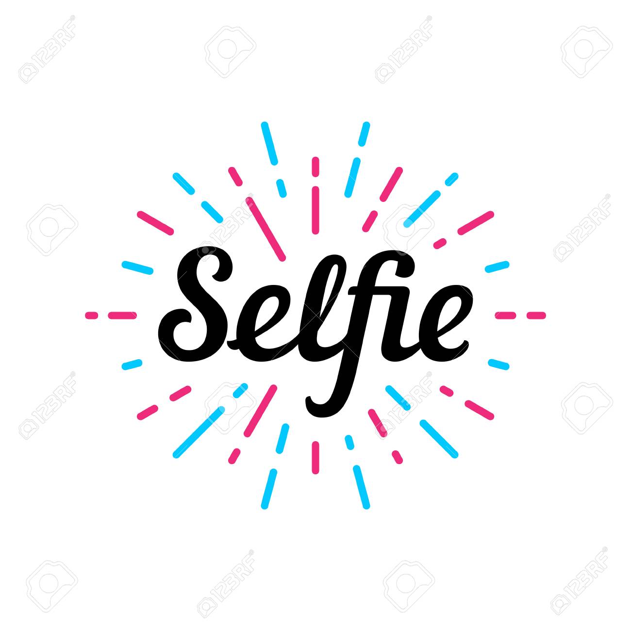 selfie logo design template vector color illustration selfie