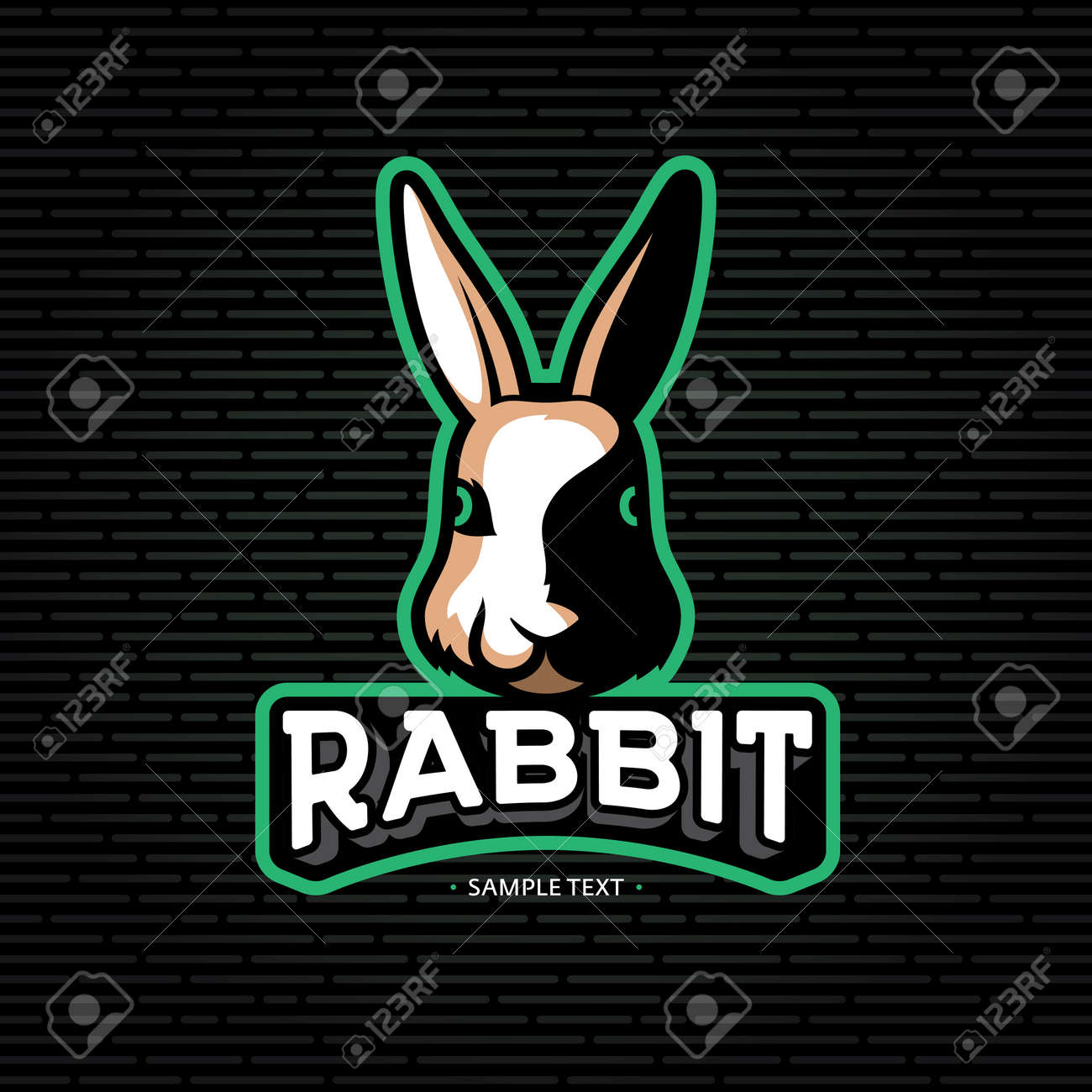 modern bunny outline www