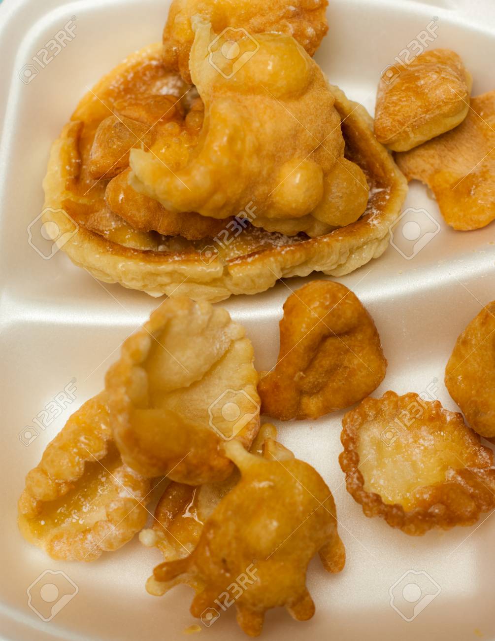 homemade pastry deep fried tasty and healthy treats stock photo