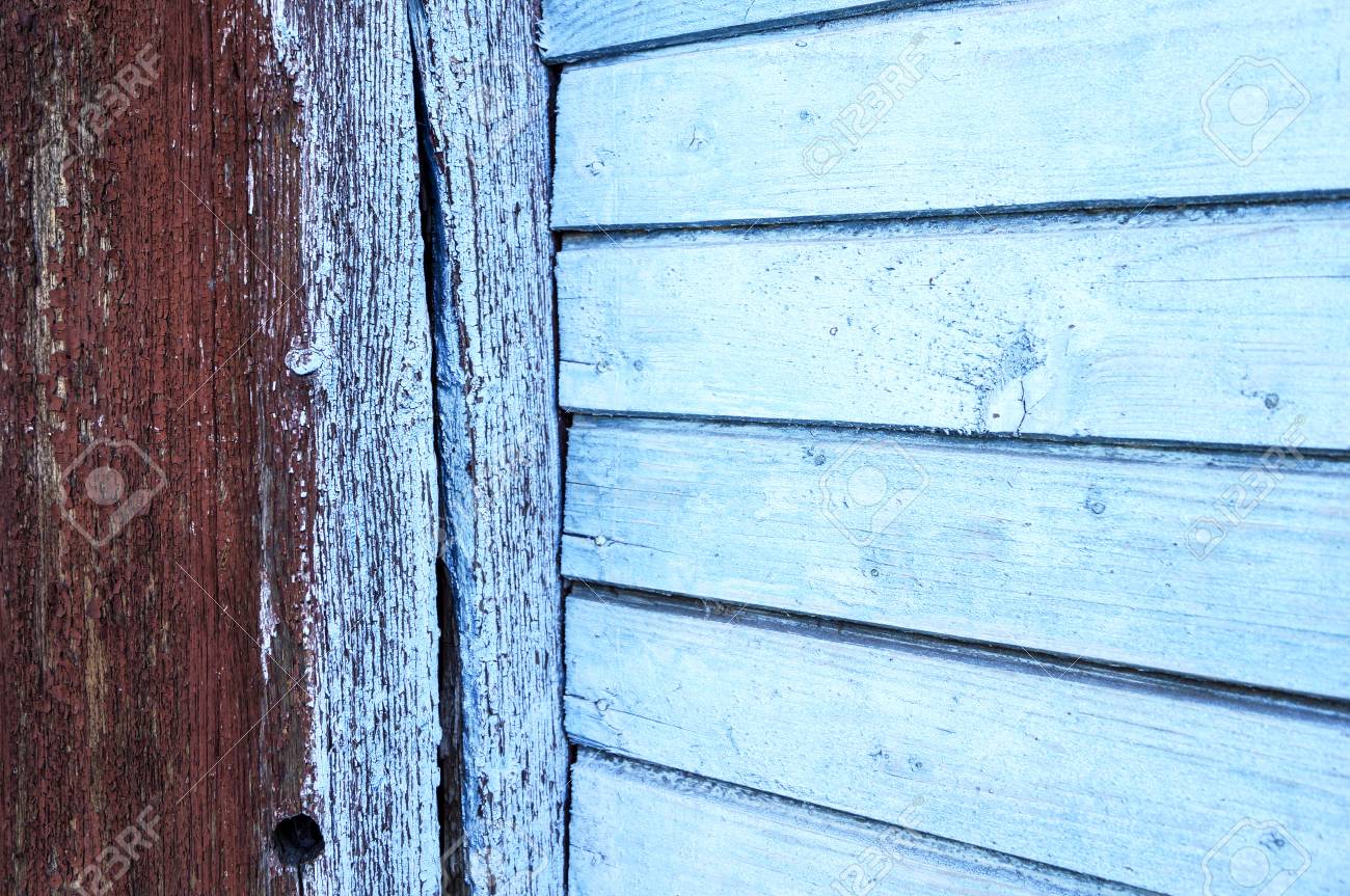 antique blue paint on