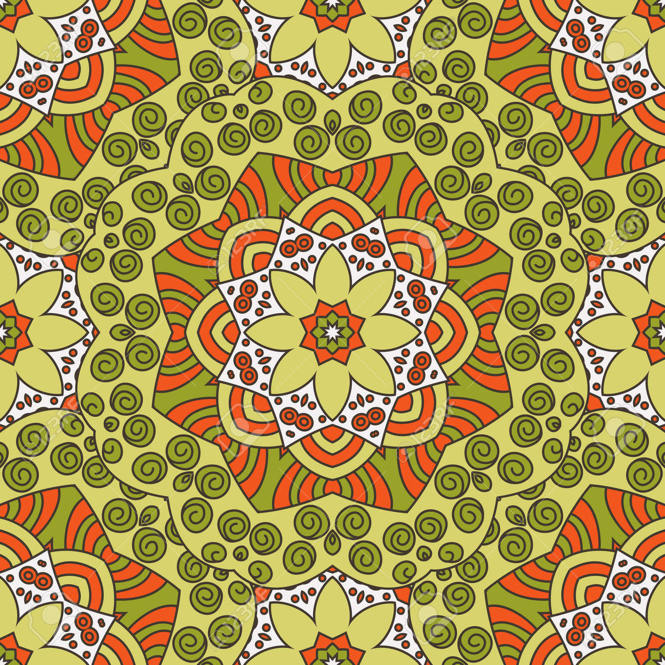 Scarica Gratis Images Seamless Vectoriel Avec Mandala Islam L Arabe Le Style Ottoman actualisé par