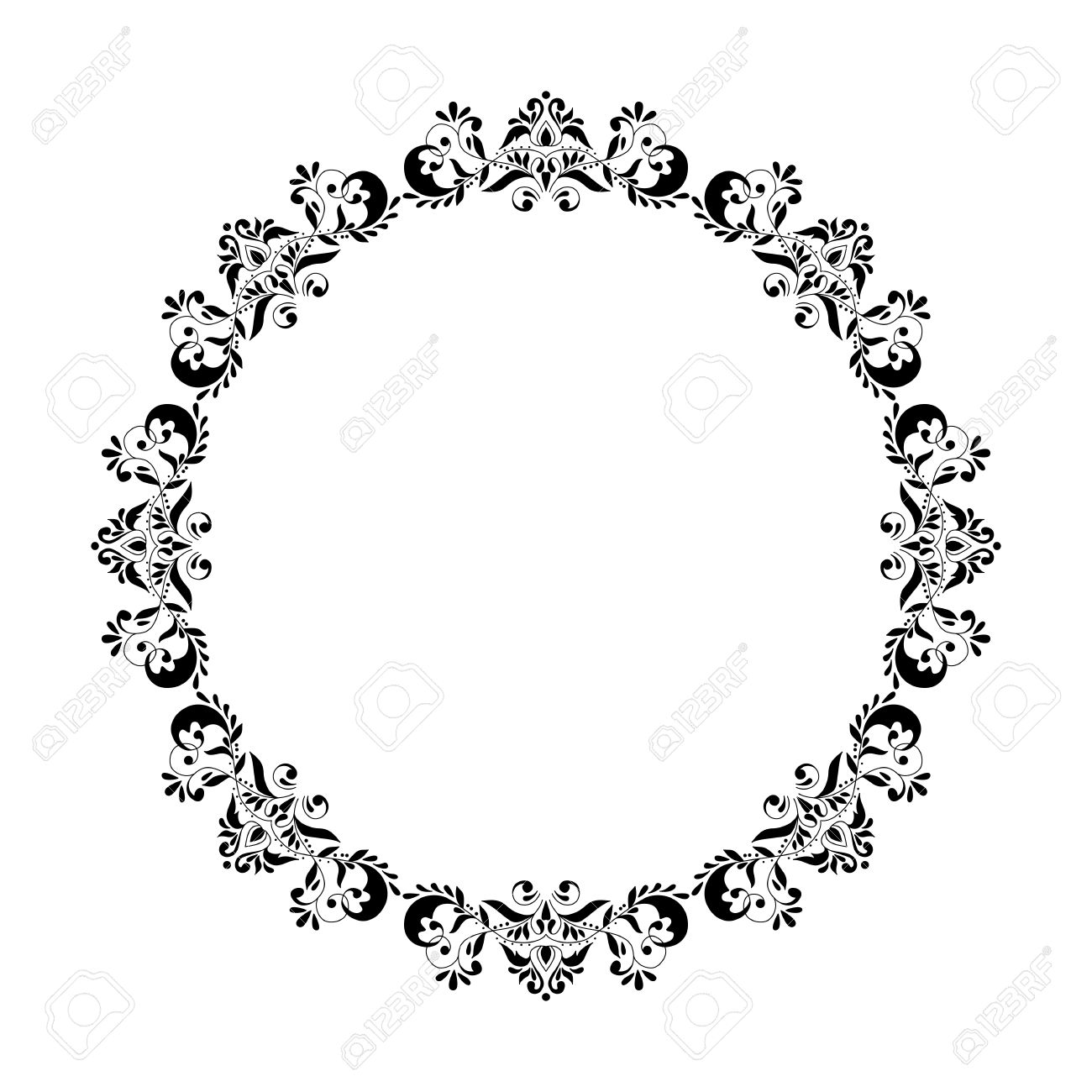 Vintage Round Frame Decorative Romantic Frame For Your Design Royalty Free Cliparts Vectors And Stock Illustration Image 62151344 Vintage ornament design with turkish, ottoman, arabic or islamic motif. vintage round frame decorative romantic frame for your design
