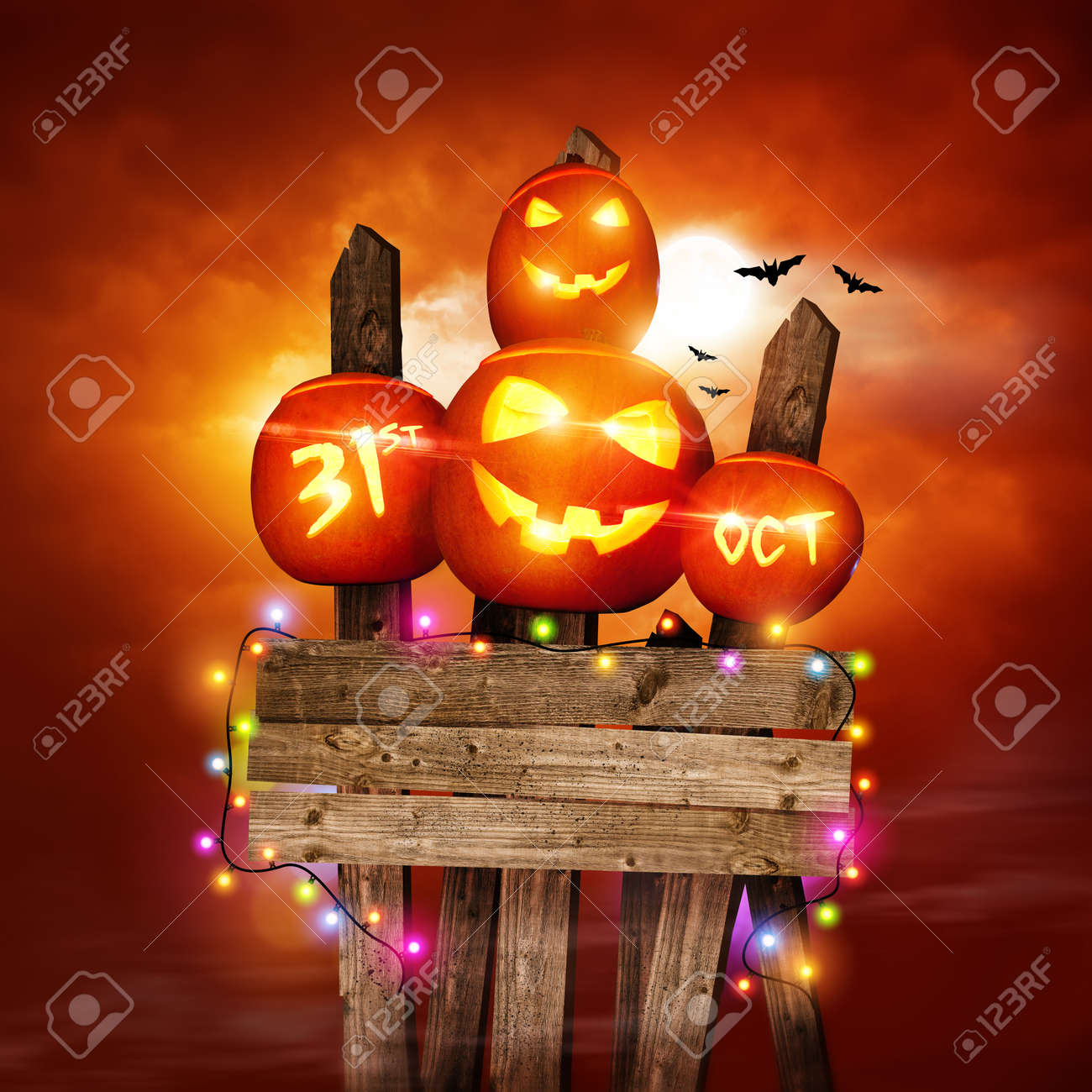 ハッピー ハロウィン背景は カボチャやフェアリー ライトで飾られた イラスト の写真素材 画像素材 Image ハッピー ハロウィン背景は カボチャやフェアリー ライトで飾られた イラスト の写真素材 画像素材 Image