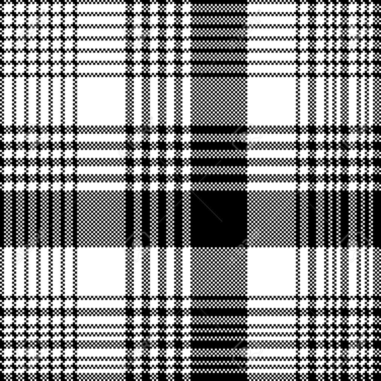 Black And White Fabric Texture Check Tartan Seamless Pattern Royalty Free Cliparts Vectors And Stock Illustration Image