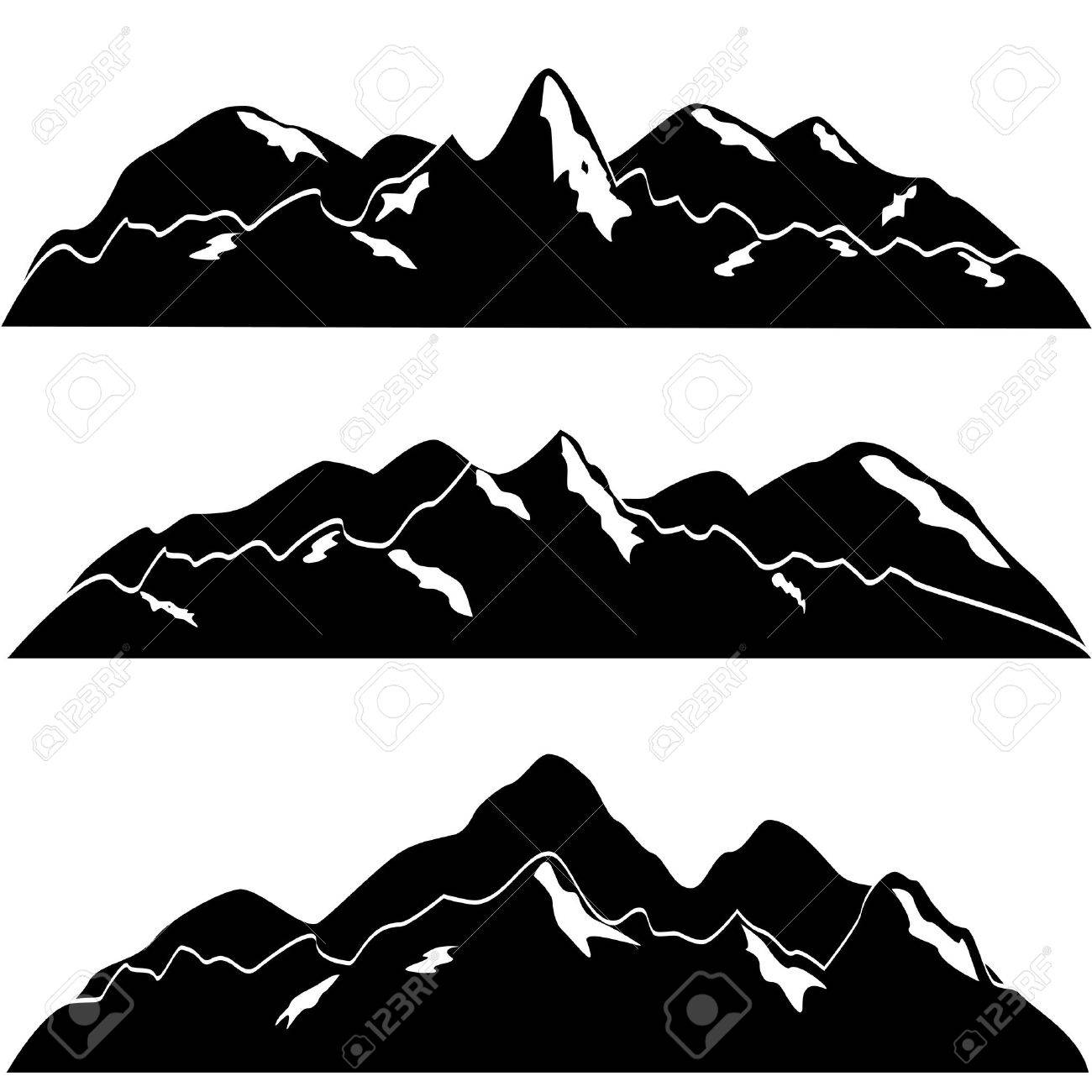 山は雪で覆われてトップのイラスト素材 ベクタ Image 山は雪で覆われてトップのイラスト素材 ベクタ Image