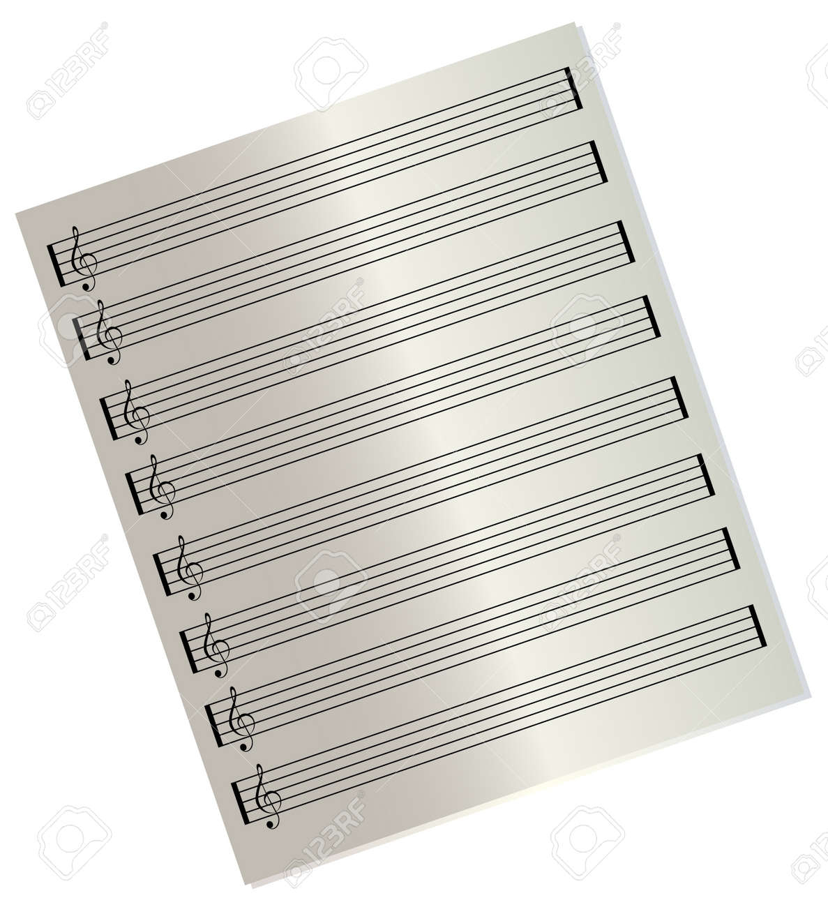 blank music sheet with treble clefs royalty free cliparts vectors music sheet blank