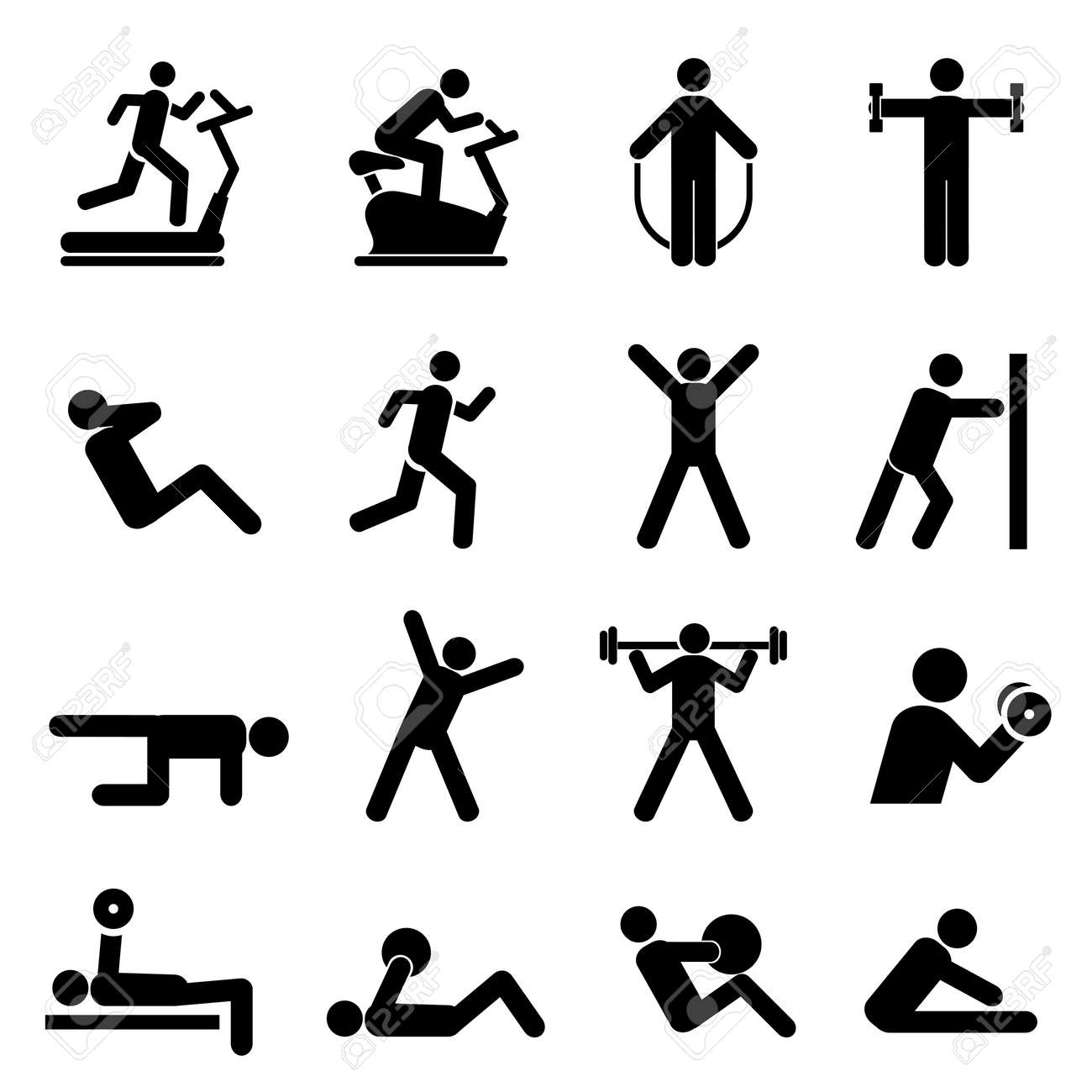 People exercising for health and fitness - 21409552 People exercising for health and fitness - 21409552
