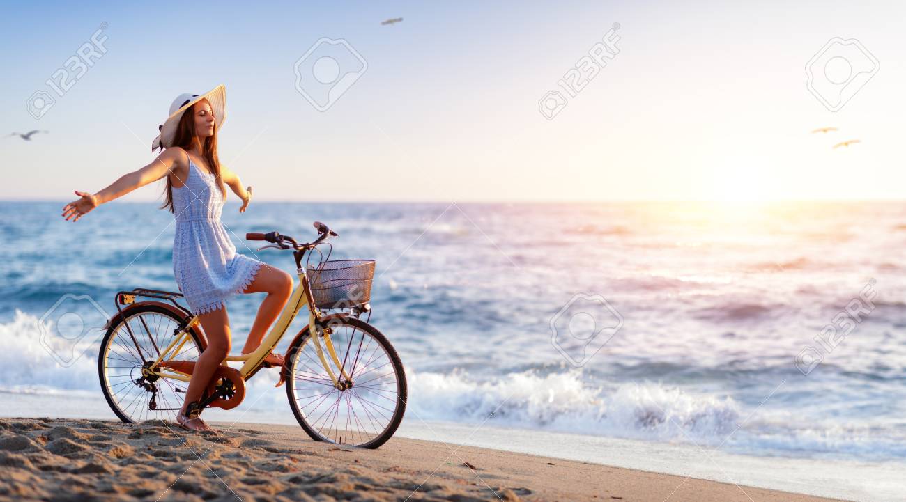bicycle on beach