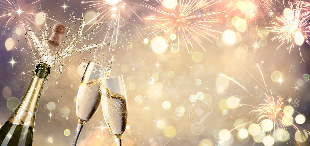 Celebration With Champagne And Flutes - Defocused Abstract Background - 160247911 Celebration With Champagne And Flutes - Defocused Abstract Background - 160247911