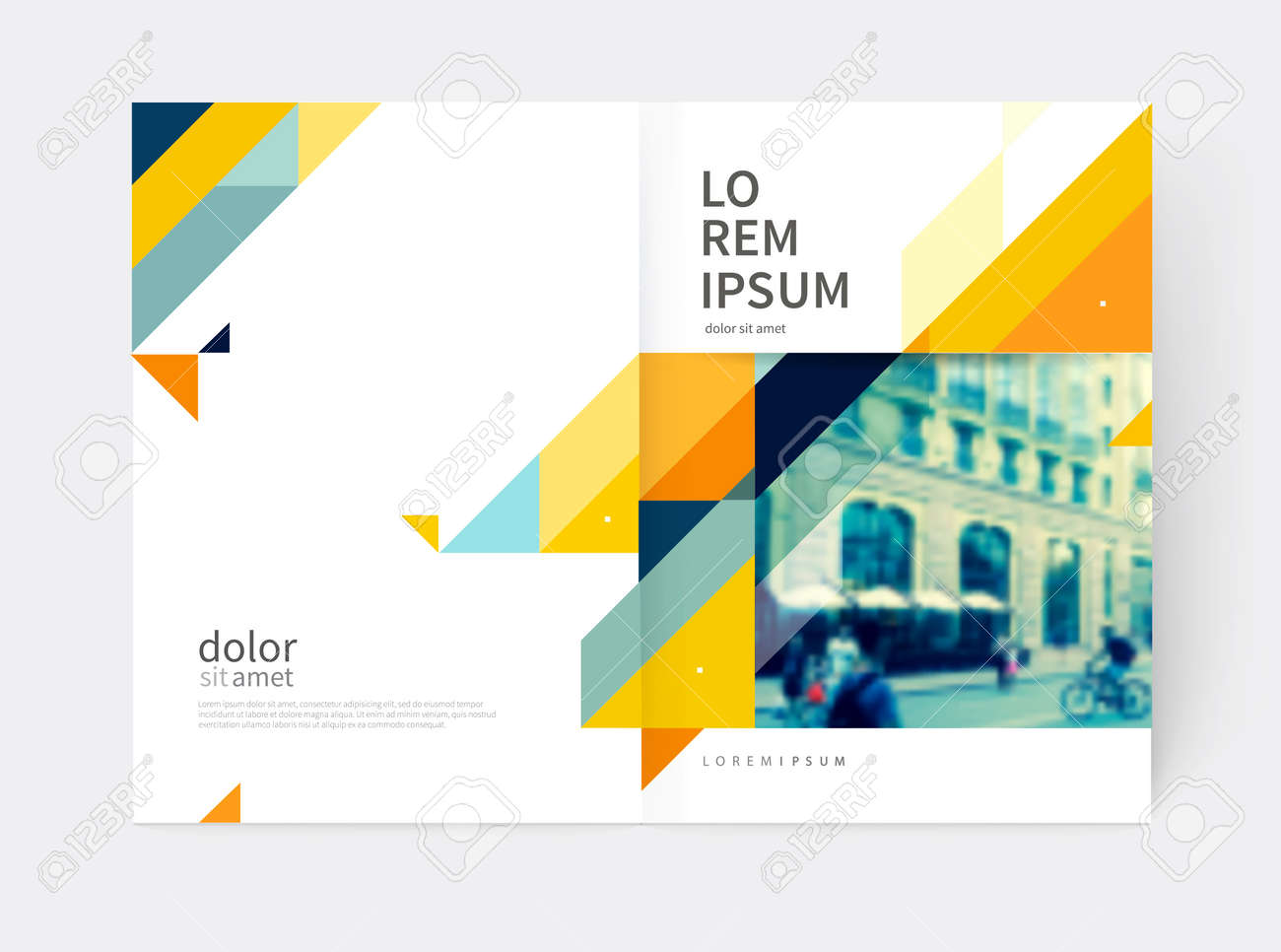minimalistic brochure design annual report cover template a4