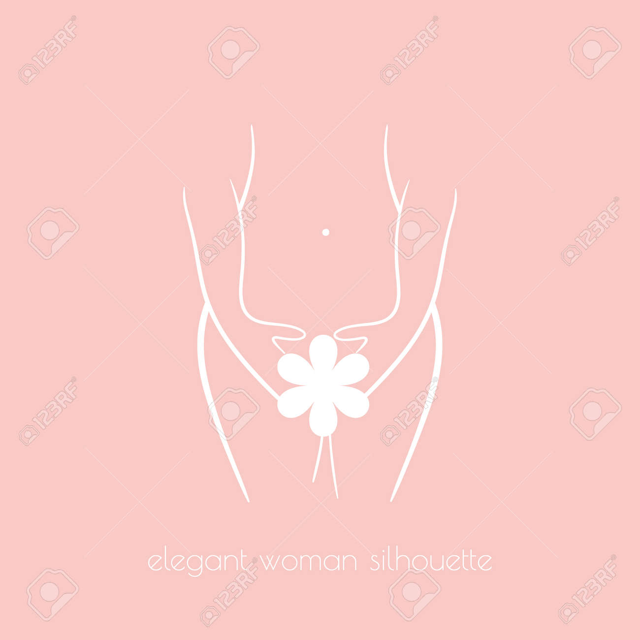 Silhouette Femme élégante Pour Lhygiène Intime La Santé De La Femme La Peau Et Les Soins Du Corps Lalimentation Fitness Etc - 