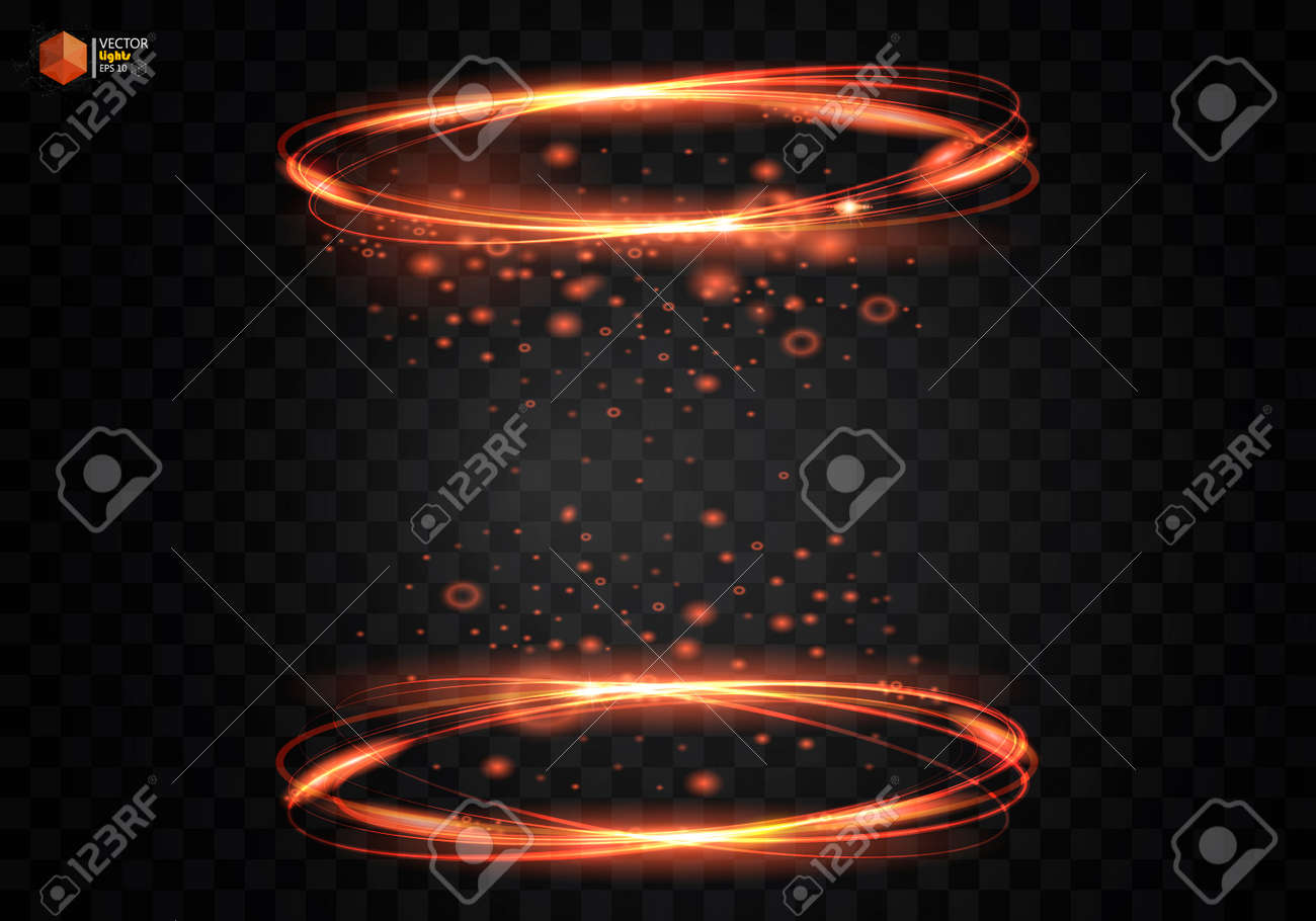 円形の光エフェクト ベクトル火リング 明るい火 Elepses スパーク リングの効果は 黒の背景に光っています 点滅で楕円の黄金ライン のイラスト素材 ベクタ Image 円形の光エフェクト ベクトル火リング 明るい火 Elepses スパーク リングの効果は 黒の背景に光っています 点滅で楕円の黄金ライン のイラスト素材 ベクタ Image