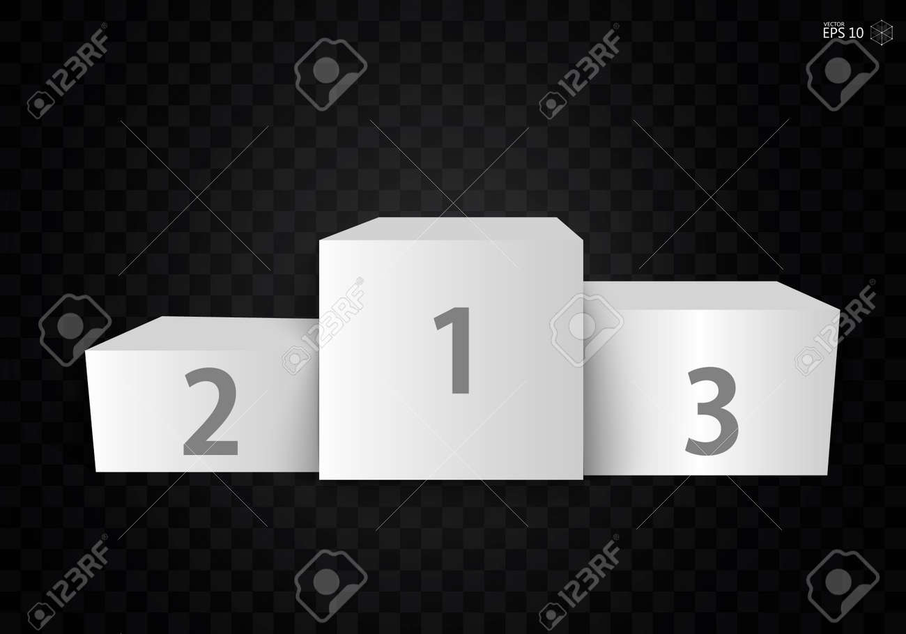 表彰 台座 透明な背景に分離されました ベクトル図 のイラスト素材 ベクタ Image