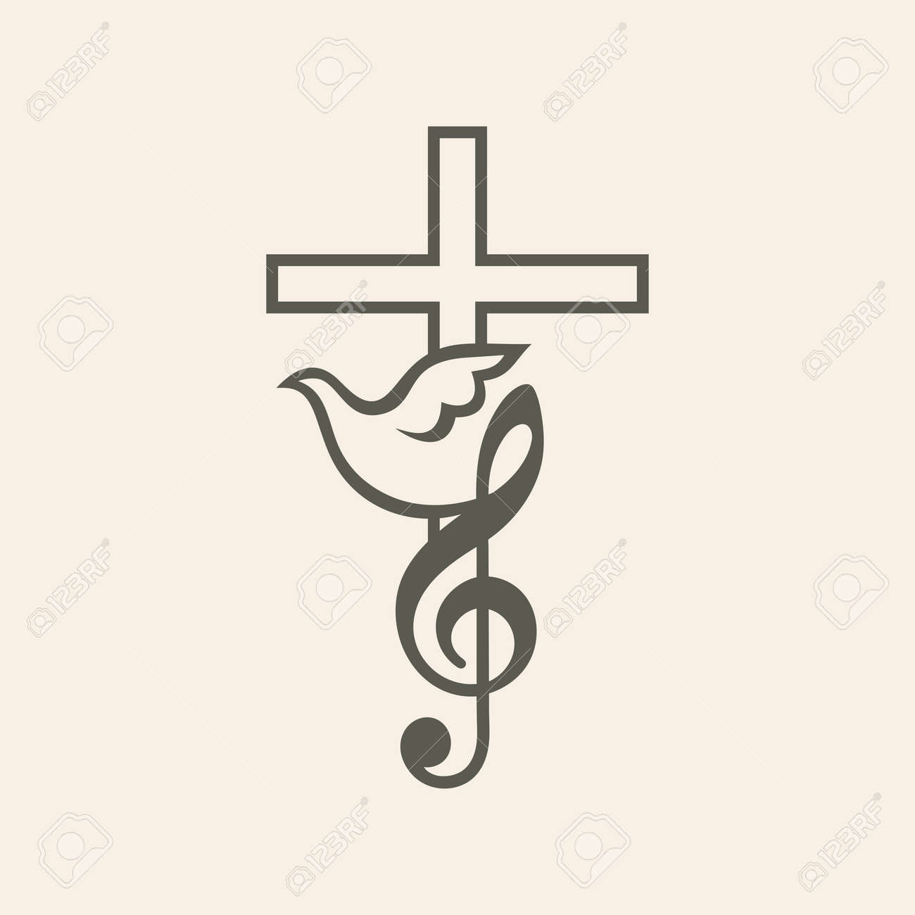 church logo worship music music key g cleft dove cross cleft music
