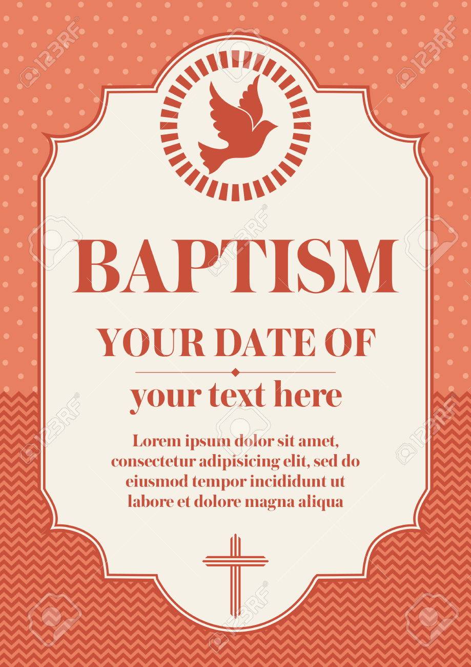 postcard christian baptism invitation congratulation certificate