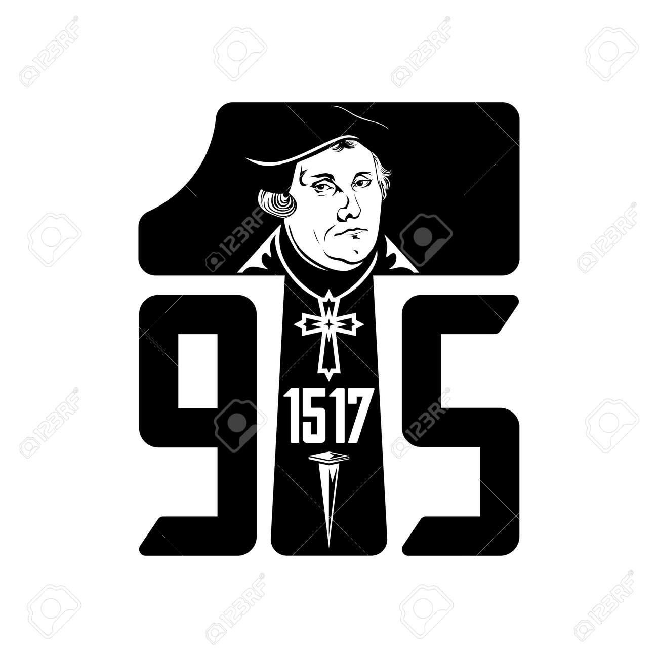 Martin Luther. 95 theses of the reformation of the church. Wittenberg 1517. - 166673460 Martin Luther. 95 theses of the reformation of the church. Wittenberg 1517. - 166673460