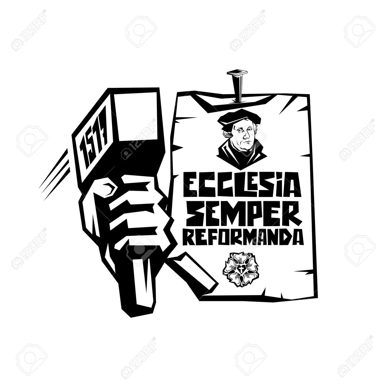 Martin Luther. 95 theses of the reformation of the church. Wittenberg 1517. - 166673466 Martin Luther. 95 theses of the reformation of the church. Wittenberg 1517. - 166673466