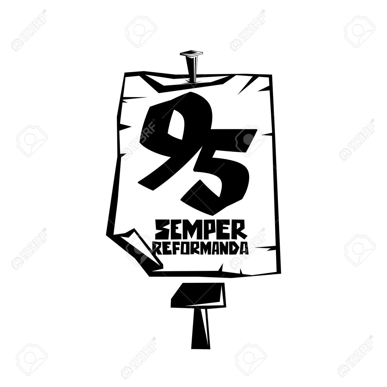 Martin Luther. 95 theses of the reformation of the church. Wittenberg 1517. - 166673473 Martin Luther. 95 theses of the reformation of the church. Wittenberg 1517. - 166673473