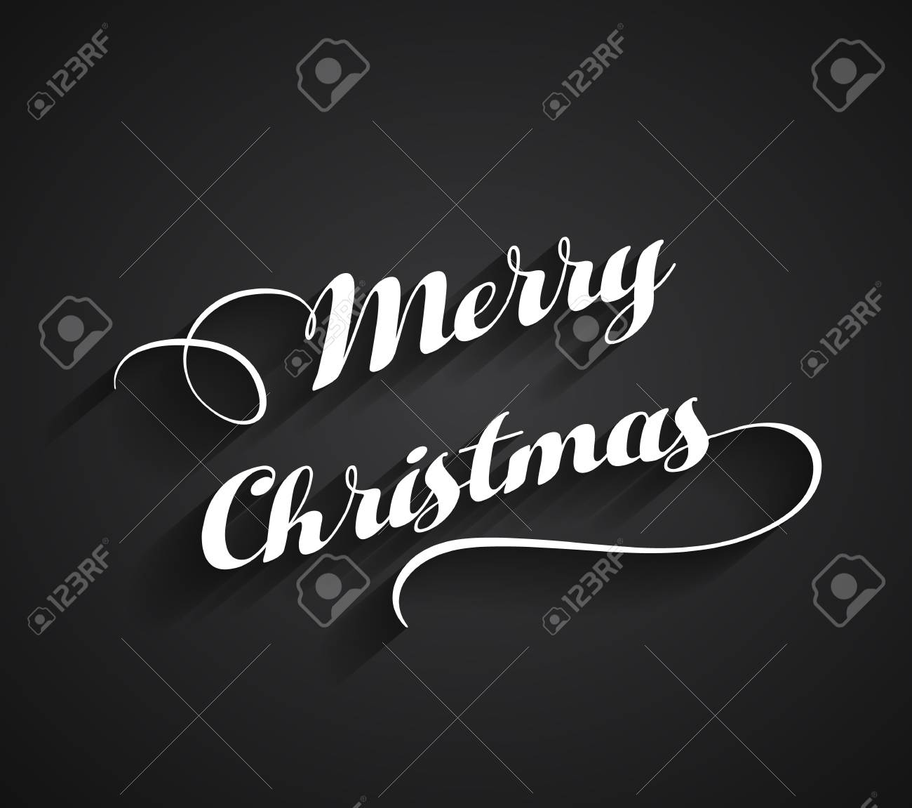 Merry Christmas Greeting Card Merry Christmas White Letters Royalty Free Cliparts Vectors And Stock Illustration Image 68721190