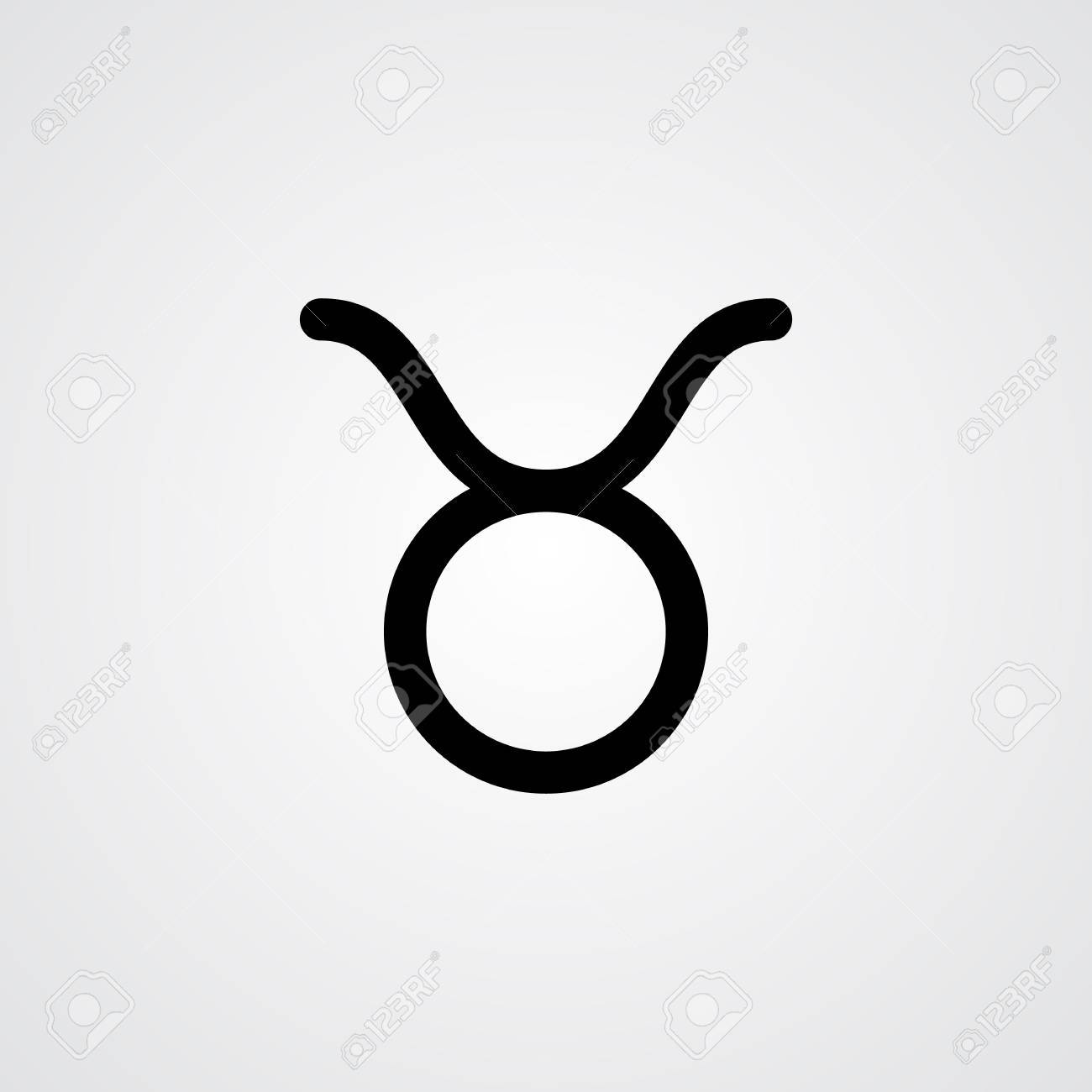 Taurus horoscope symbol.
