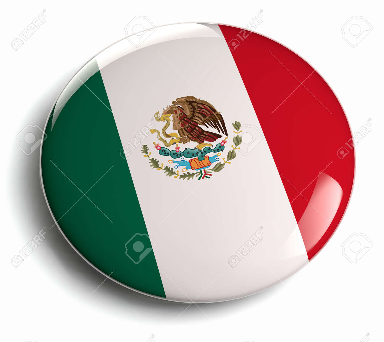 mexico flag design isolated