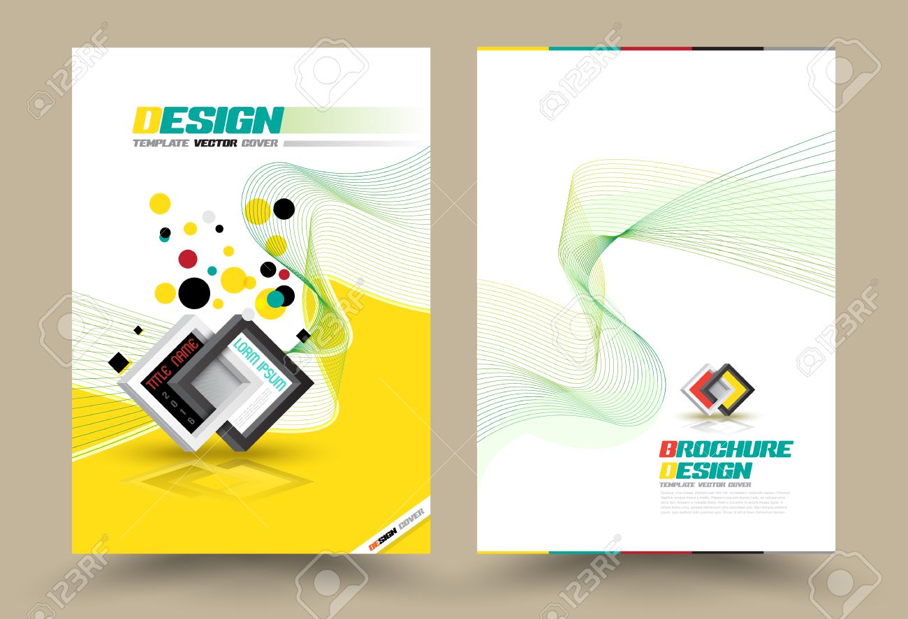 vector brochure flyer design layout template line style size