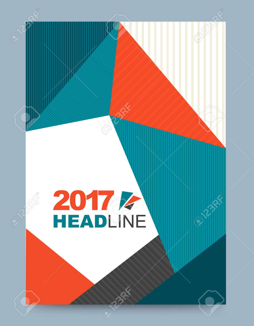 vector cover design template simply and elegant style can use report front cover designs