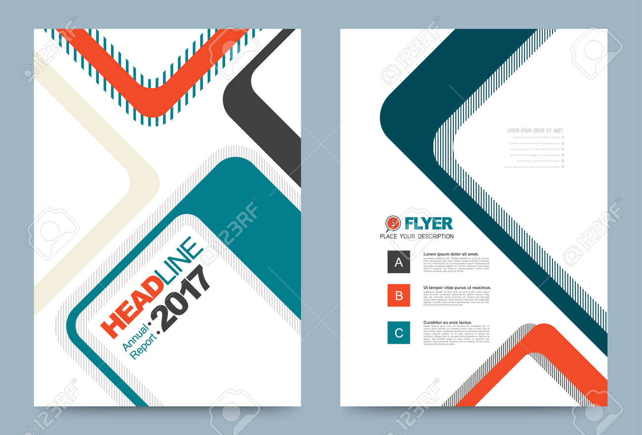 vector cover design template simply and elegant style can use report front cover designs