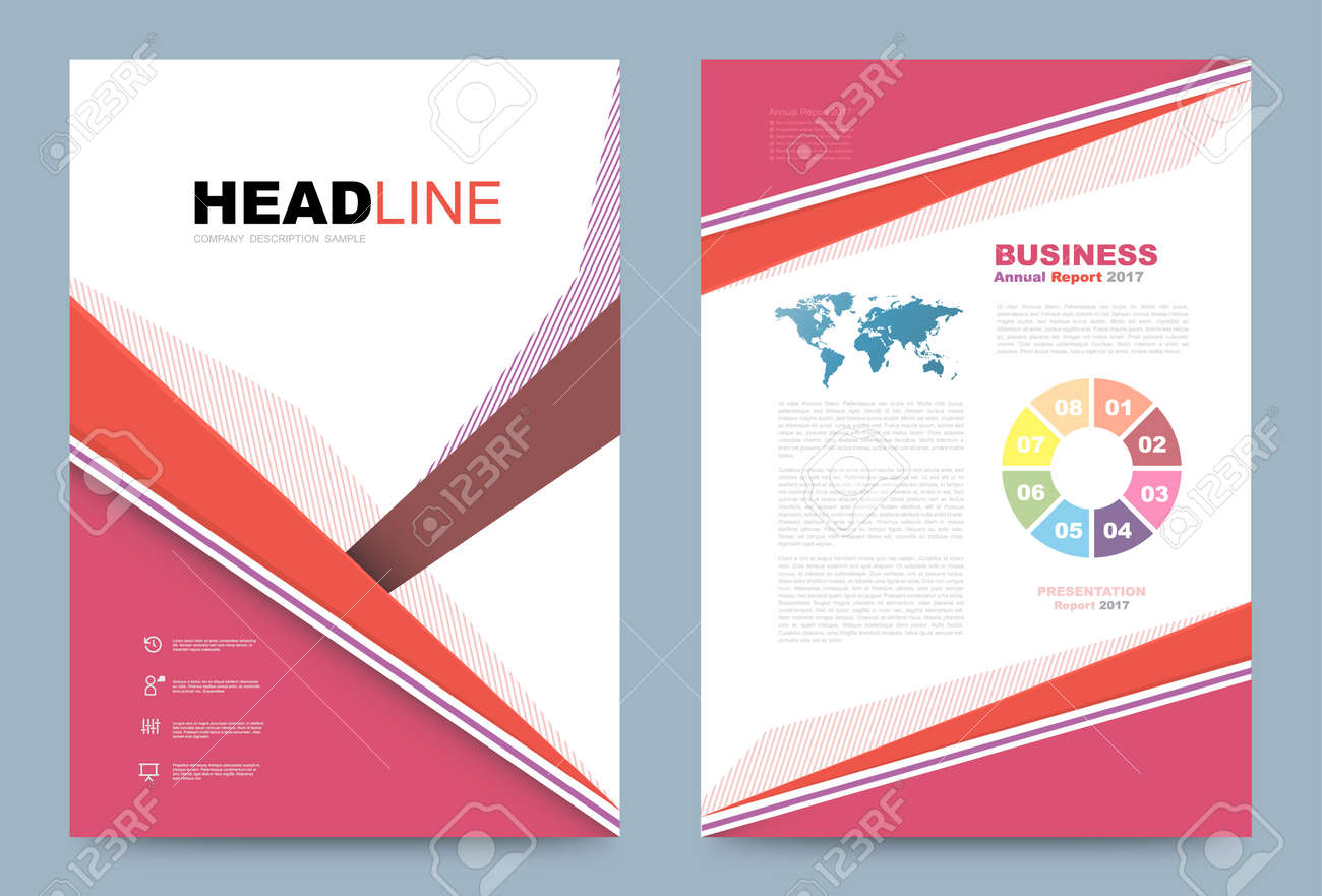 Vector Cover Design Vorlage Einfach Und Eleganten Stil Kann Fur Flyer Verwenden Broschure Geschaftsbericht Magazin Buch Plakat Druckmaschine Und Web Prasentation Vektor Illustration Vorder Und Ruckseite Layout Format Lizenzfrei Nutzbare