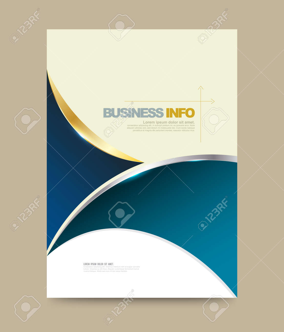 annual report brochure design template curve style, leaflet cover annual report brochure design template curve style, leaflet cover, Presentation Abstract Template, Presentation templates