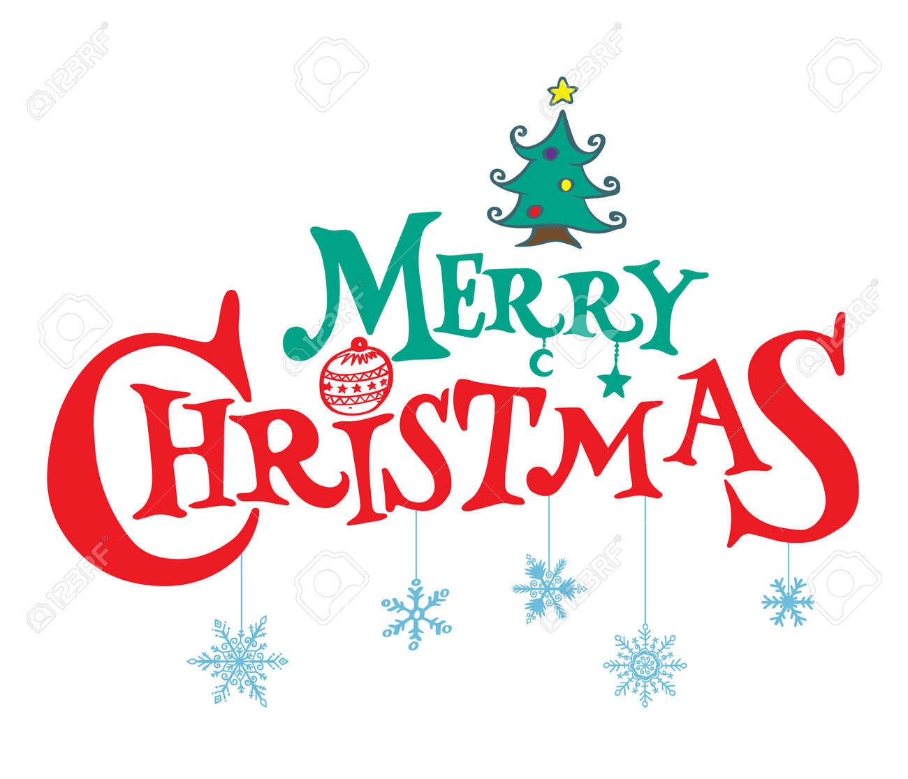 vintage merry christmas card