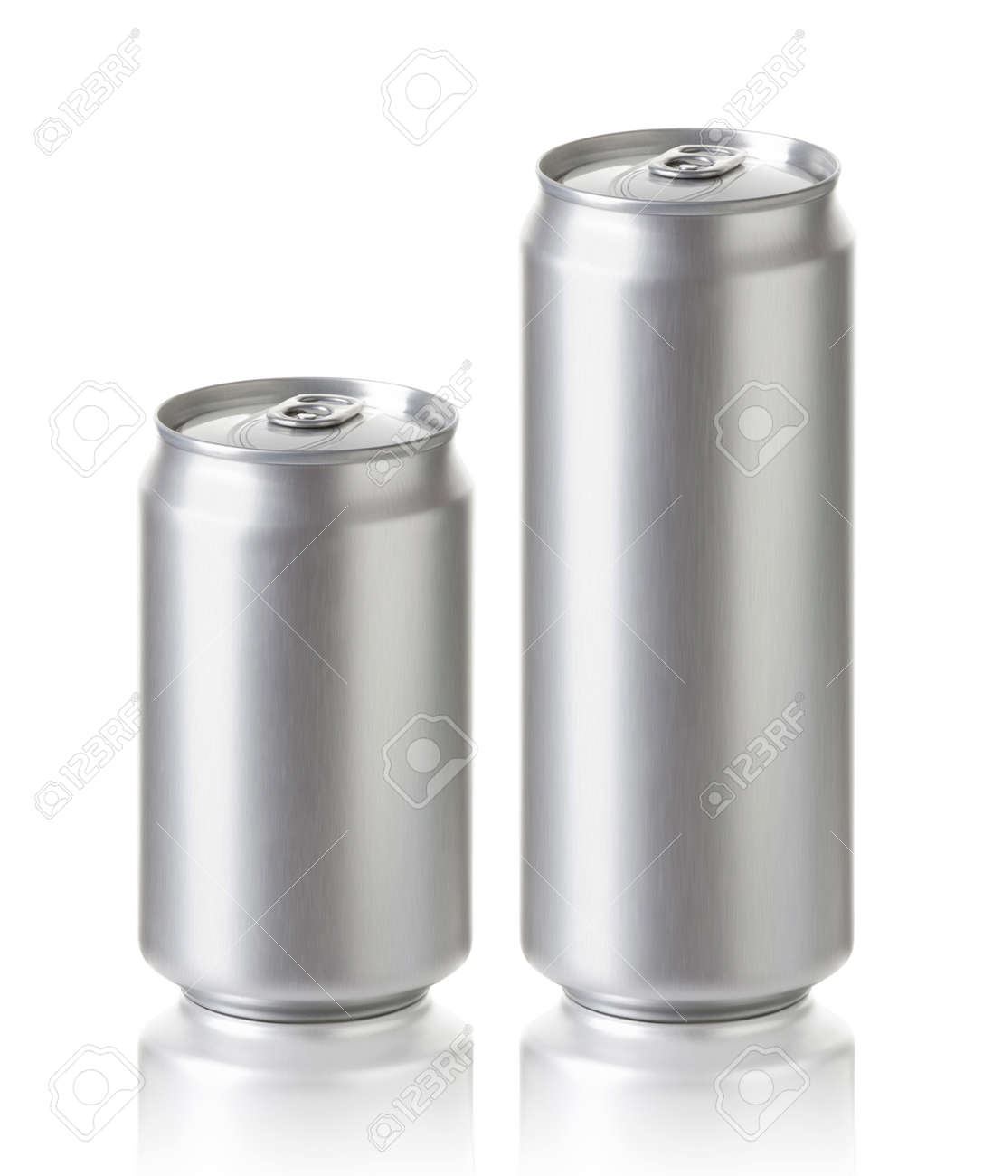 blank aluminum cans realistic